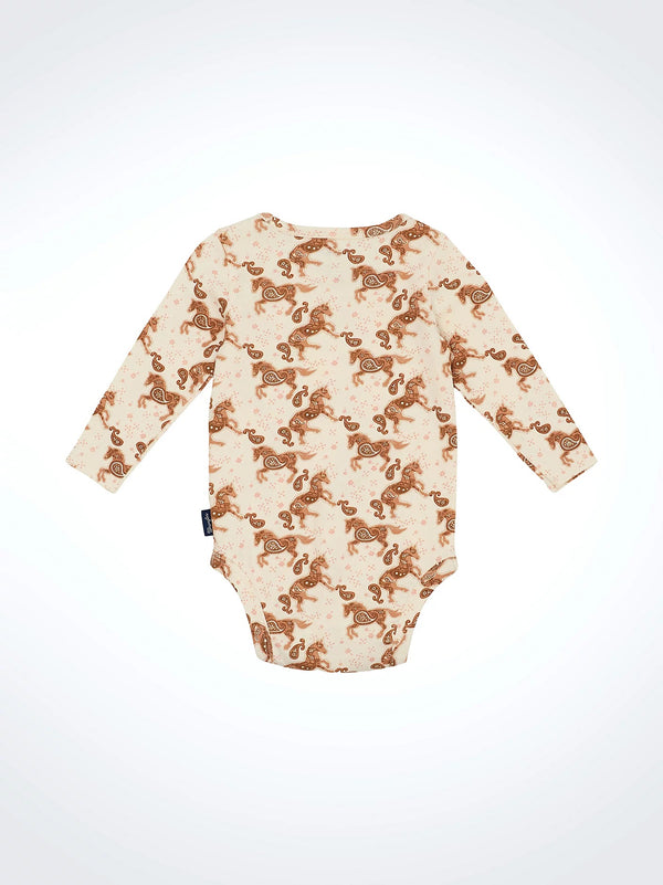 Wrangler Baby's Western Print Bodysuit - Broken horn
