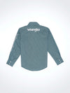 Wrangler Boy's Logo Western Snap Shirt - Broken horn
