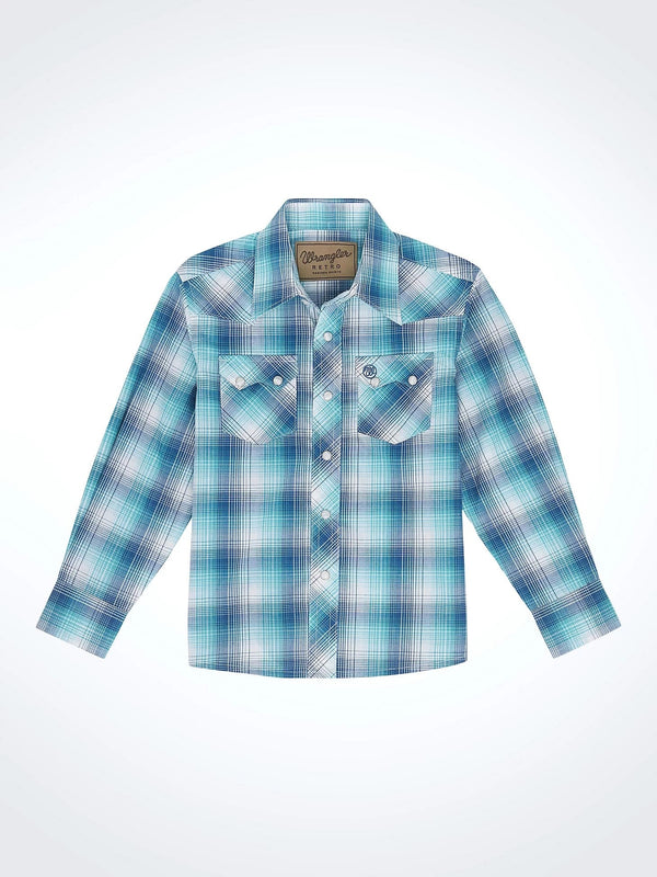 Wrangler Boy's Retro Snap Shirt - Broken horn