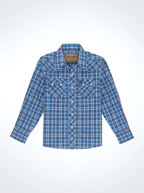 Wrangler Boy's Retro Snap Shirt - Broken horn