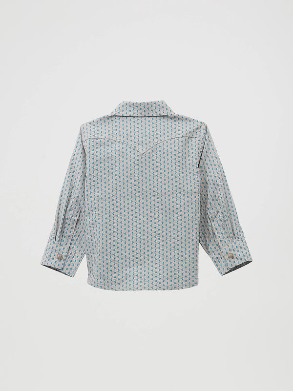 Wrangler Boys Western Snap Shirt - Broken horn