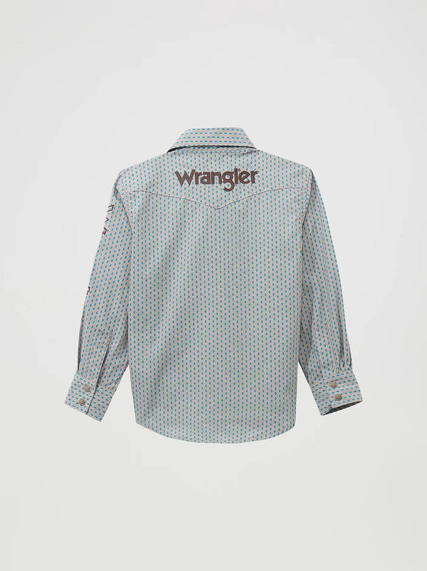 Wrangler Boy's Western Logo Shirt - Broken horn