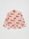 Wrangler Girl's Ruffle Hem Western Snap Shirt - Broken horn