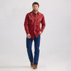 Wrangler Men's Rodeo Ben Western Snap Shirt - Broken horn