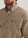 Wrangler Men's George Strait Button Down One Pocket Shirt - Broken horn