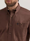 Wrangler Men's George Strait Button Down One Pocket Shirt - Broken horn