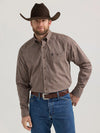 Wrangler Men's George Strait Button Down One Pocket Shirt - Broken horn