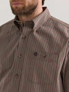 Wrangler Men's George Strait Button Down One Pocket Shirt - Broken horn