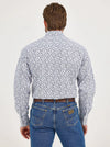 Wrangler Men George Strait Troubadour Snap Shirt - Broken horn
