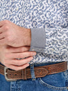 Wrangler Men George Strait Troubadour Snap Shirt - Broken horn