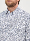 Wrangler Men George Strait Troubadour Snap Shirt - Broken horn