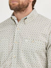 Wrangler Men George Strait Troubadour Snap Shirt - Broken horn