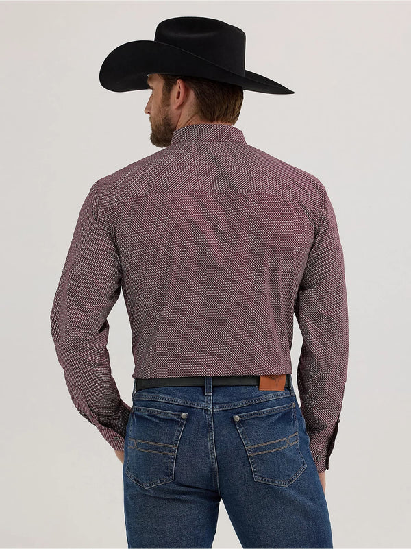 Wrangler Men's Cody Johnson One Pocket  Button Down Shirt - Broken horn