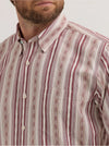 Wrangler Men's Cody Johnson One Pocket  Button Down Shirt - Broken horn