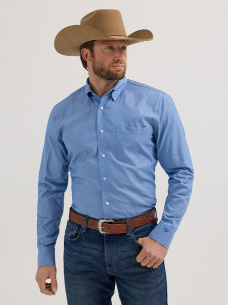 Wrangler Men's Cody Johnson One Pocket  Button Down Shirt - Broken horn