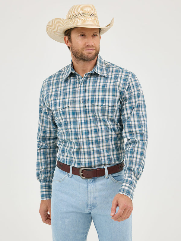 Wrangler Wrinkle Resist Classic Fit Shirt - Broken horn