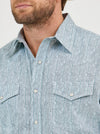 Wrangler Men's 20X Competition Advanced Comfort Western Snap - Broken horn