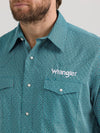 Wrangler Men's Logo Snap Shirt - Broken horn