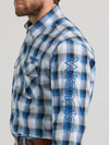 Wrangler Men's Logo Snap Shirt - Broken horn