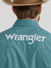 Wrangler Men's Logo Snap Shirt - Broken horn