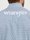 Wrangler Men's Logo Snap Shirt - Broken horn