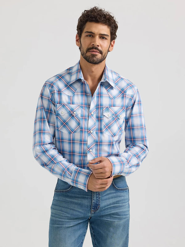 Wrangler Men's Retro® Sawtooth Snap Pocket - Broken horn