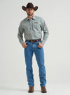Wranlger Men's Western Logo Snap Shirt - Broken horn