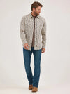 Wrangler Men's Retro Western Snap Shirt - Broken horn