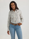 Wrangler Women's Western Snap Top - Broken horn
