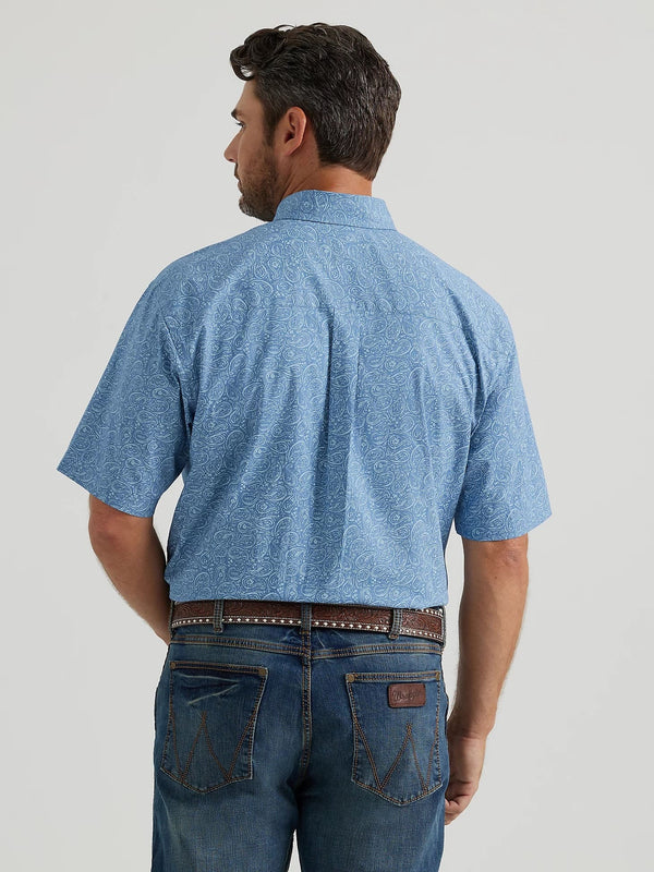 Wrangler Men George Strait Button Down Shirt - Broken horn