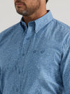 Wrangler Men George Strait Button Down Shirt - Broken horn