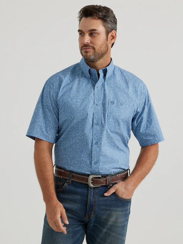 Wrangler Men George Strait Button Down Shirt - Broken horn