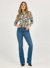 Wrangler Women's Western Print Shirt - Broken horn