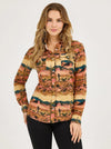 Wrangler Women's Desert Print Western Shirt - Broken horn