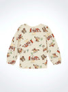 Wrangler Bishop Sleeve Western Print Tee - Broken horn
