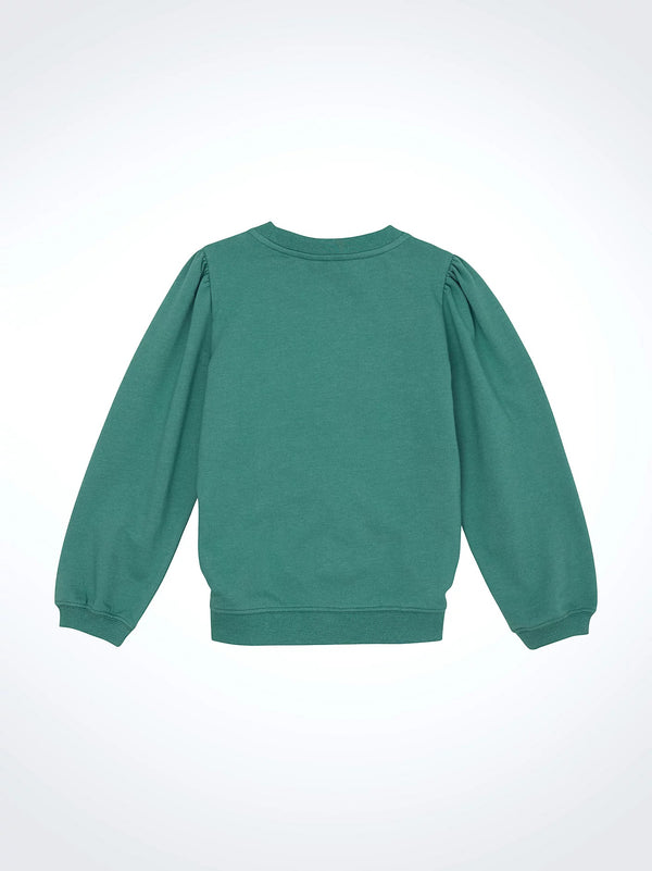Wrangler Graphic Puff Sleeve Pullover - Broken horn