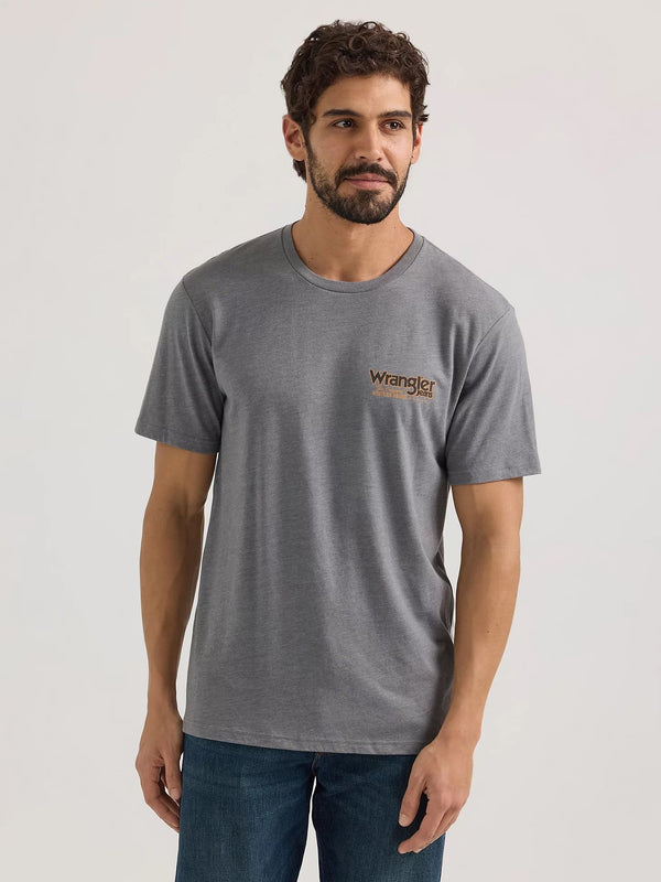 Wrangler Men's Graphic Cowboy Tees - Broken horn