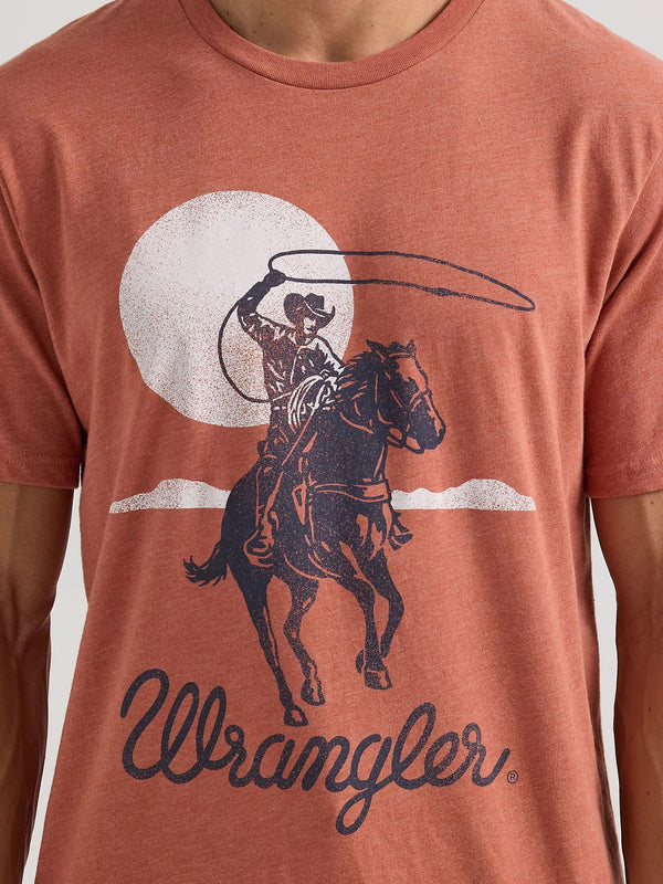 Wrangler Men's Graphic Cowboy Tees - Broken horn