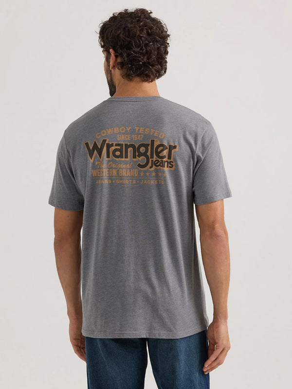 Wrangler Men's Graphic Cowboy Tees - Broken horn