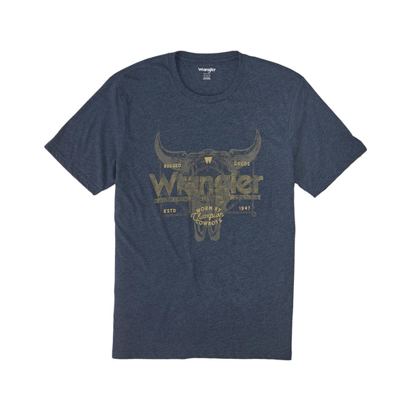 Wrangler Men's Graphic Cowboy Tees - Broken horn