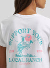 Wrangler Women's Local Ranch Retro Regular Fit Tee - Broken horn