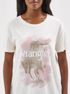 Wrangler Women's Graphic Boyfriend Tee - Broken horn