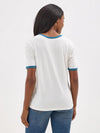 Wrangler Women's Logo Ringer Tee - Broken horn