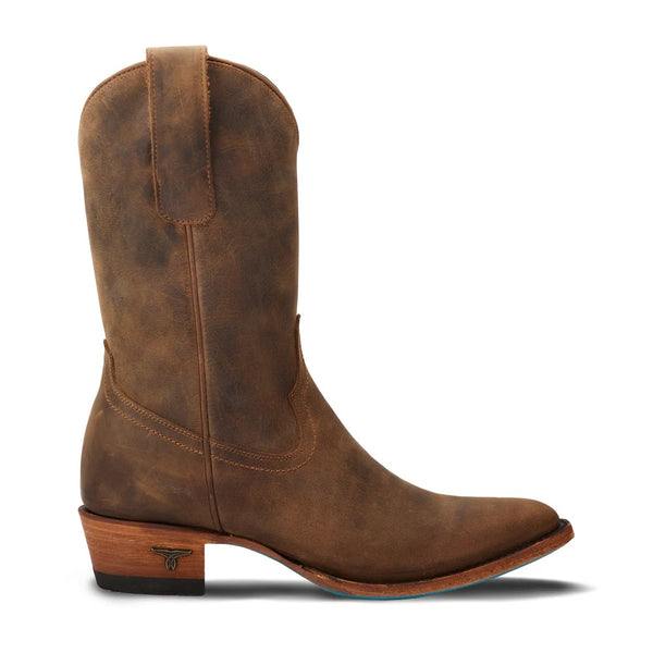 Lane Boots Plain Jane Midi - Burnt Caramel - Broken horn