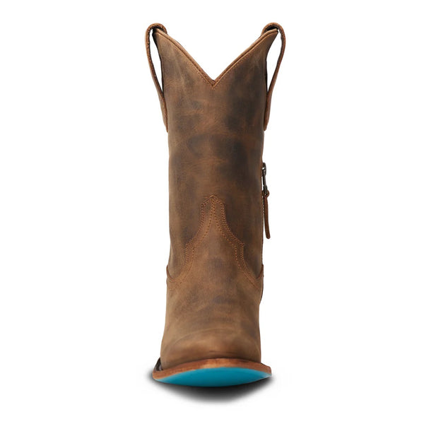 Lane Boots Plain Jane Midi - Burnt Caramel - Broken horn