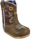 Infant Girl Boot with Sunflowers - Broken horn