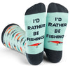 I'd Rather Be Fishing Socks - Broken horn