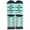 I'd Rather Be Fishing Socks - Broken horn