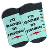 I'd Rather Be Fishing Socks - Broken horn