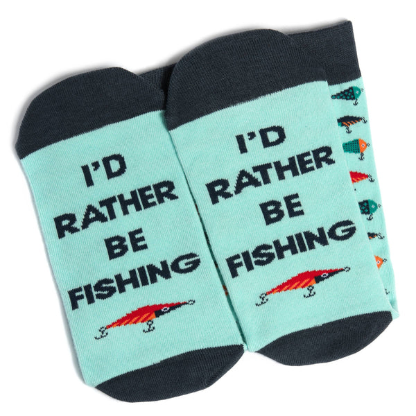I'd Rather Be Fishing Socks - Broken horn